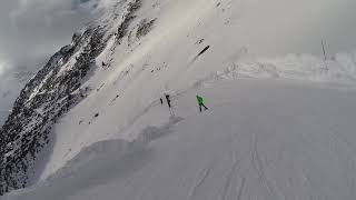 Snowboarding in val senales home of ötzi [upl. by Enimisaj]