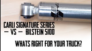 Carli Suspension Signature Series Shocks VS Bilstein 5100 Whats Better for Your Truck [upl. by Anit]