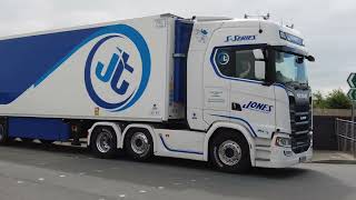 Irish Lorries and others at Holyhead Port [upl. by Light]