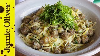 Linguine with Steamed Meatballs  Gennaro Contaldo [upl. by Lakin376]