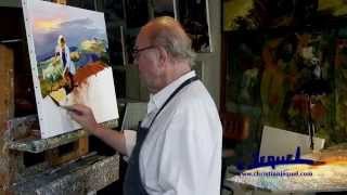 01Demonstration of knife painting by Christian Jequel quotHarvestquot [upl. by Lisetta593]