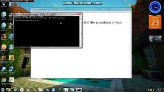 How to find your local ip address for your multiplayer MINECRAFT SERVER [upl. by Yelsehc]