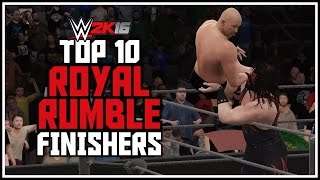 WWE 2K16  Top 10 Royal Rumble Finisher Eliminations WWE 2K16 Top Ten Countdown [upl. by Bennir714]