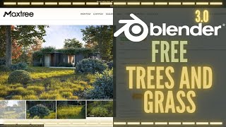 😃FREE HIGH QUALITY TREES FOR BLENDER  Maxtrees  Blender 30 [upl. by Dlanigger]