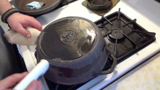 Reseasoning Our Cast Iron With Crisbee [upl. by Aleetha]