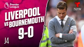 Highlights amp Goals Liverpool vs Bournemouth 9  0  Premier League  Telemundo Deportes [upl. by Nyrehtak431]