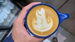 Speciality Coffee Training  Barista art skills  Coffee Latte Art Tutorial Coffee art Rosetta [upl. by Browne]