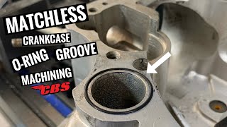 Matchless Crankcase ORing Groove Machining [upl. by Syxela]