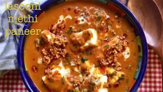 lasooni methi paneer  paneer recipes  methi paneer [upl. by Frayne]