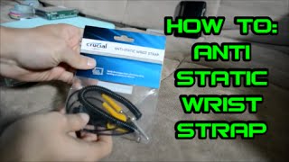 Anti Static Wrist Strap  How To Use  Laptop amp Desktop  Crucial Reusable Wriststrap [upl. by Llehsar]