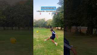 FOOTGOLF ⛳️⚡️ who won👀 football footballshorts soccer challenge funny [upl. by Dwight271]