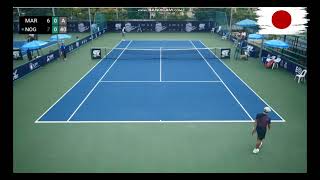 Rio Noguchi  野口莉央  vs Maximilian Marterer テニスのハイライト Bangkok Challenger 2024 [upl. by Peppard942]