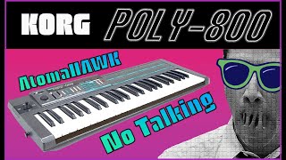 Synth Showcase Korg Poly800 Atomahawk w Source Audio Ventris Reverb no talk just glorious sound [upl. by Araccot]