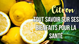 Bienfaits du CITRON 🍋 les connaissezvous Tout est bon dans le citron [upl. by Willumsen107]