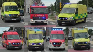 Brandweer Vilvoorde en Verschillende Ziekenwagens met spoed in Vilvoorde [upl. by Tewfik]