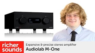 Audiolab MOne  stereo amplifier  Richer Sounds [upl. by Eelyahs]