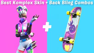 7 Best Komplex Skin  back bling combos in Fortnite [upl. by Nivlen]