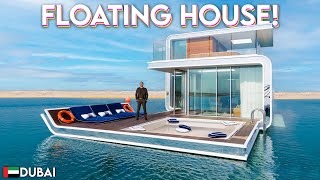 Touring a 4700000 Floating House with an UNDERWATER BEDROOM [upl. by Idnaj]