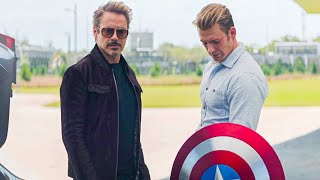 Tony Gives Steve His Shield Back Scene  Avengers Endgame 2019 Movie Clip 4K [upl. by Aynnek]