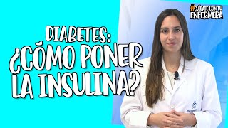 Diabetes cómo poner la insulina [upl. by Aissat]