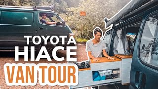 Toyota Hiace Van Tour  LWB Campervan Conversion  From Camplify Australia [upl. by Cadell]