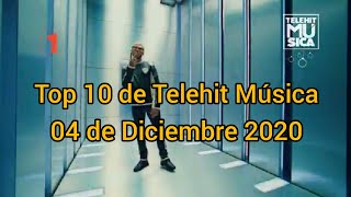 Top 10 de Telehit Música  4 de Diciembre 2020 Telehit Urbano YT [upl. by Calendra402]