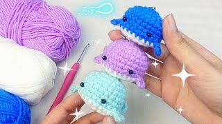 🐋 Crochet Whale Keychain 🐳 crochet keychain [upl. by Nally216]