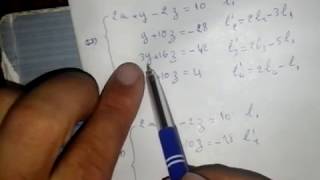 algebre 1 exercice 2 les systemes lineaires par la methode de gauss [upl. by Grayce]