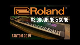 Roland Fantom 3  Grouping amp Song [upl. by Annatsirhc793]