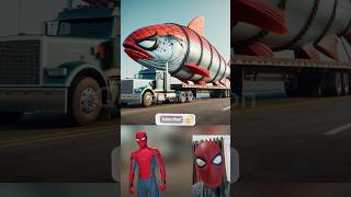 superheroes giant Salmon evaluated 😱💥 Marvel amp DCAll Characters marvel avengersshortsrobot [upl. by Euqinad949]