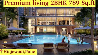 Premium Living 2BHK 789 sqft Carpet Apartment at 89 Lakh in Hinjewadi Pune  7768849750 [upl. by Emory]