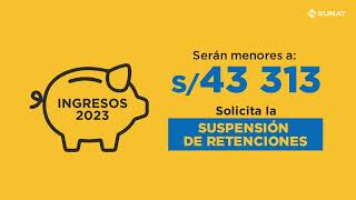 Solicita la suspensión de retenciones [upl. by Ahsimit]