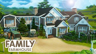 Big Family Farmhouse  The Sims 4 Speed Build [upl. by Araf]