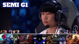 T1 vs GEN  Game 1  Semi Final LoL Worlds 2024  T1 vs GenG G1 full [upl. by Addi71]