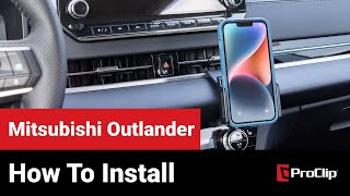 Mitsubishi Outlander  HowTo Install Angled Mount 855955 [upl. by Anavlys]