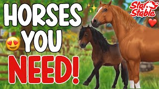 HORSES YOU NEED FOR 2024 STAR STABLE 🐴 [upl. by Ecinrev851]