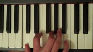 How To Play a C Major 7th Chord on Piano [upl. by Clevey801]