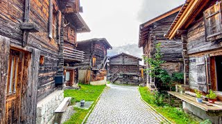 Bellwald is a spectacular Swiss village high up in the Swiss Alps 🇨🇭 Switzerland 4K [upl. by Hendrik]