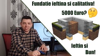 Cat costa fundatia unei casePretul materialelor si al manoperei [upl. by Goff]