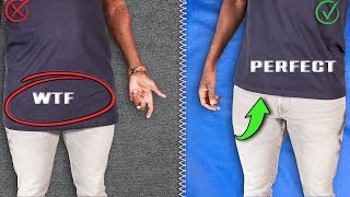 How To Shorten A TShirt EXACTLY Like The PROS [upl. by Saqaw98]