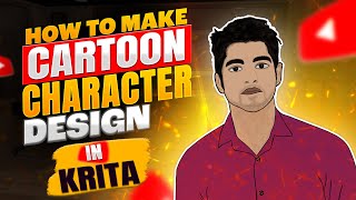 নিজেই নিজের কার্টুন ক্যারেক্টার তৈরি করুন  Create Your Own Cartoon Character in Krita Animation [upl. by Josias]