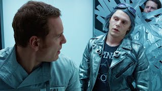 Quicksilver Rescues Magneto From The Prison Scene  XMen Days of Future Past 2014 Movie Clip HD [upl. by Annaliese]