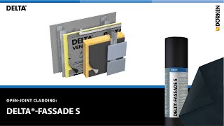 How to install DELTA®FASSADE S in openjoint cladding designs [upl. by Eanil]