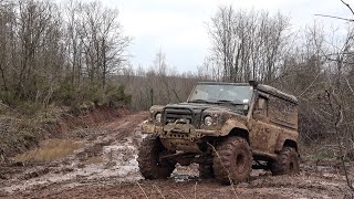 Land Rover Defender 90 TD5 37  OFF ROAD  Mud [upl. by Curr341]