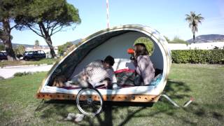 Foldavan lightweight folding bicycle caravan [upl. by Alten]