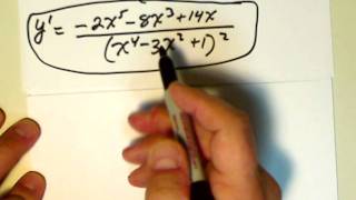 More Difficult Quotient Rule Problems And Explanations [upl. by Rozella]