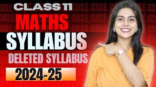 Class 11 MATHS Syllabus 20242025  Class 11 Maths New Reduced Syllabus 2025  CBSE Breaking news🔥 [upl. by Podvin]