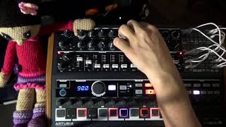 Bio Transfer  Ambient Session With Arturia Minibrute 2S [upl. by Morganne]