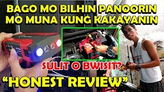 12V CAR JUMP STARTER POWER BANK REVIEW TESTING FROM SHOPEE  HOW TO USE CAR JUMP STARTER [upl. by Ahseikal478]