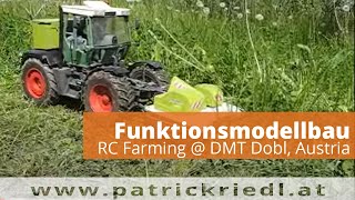 RC Farming  DMT Dobl Austria  FENDT XYLON 1135  Wiese mähen grass mowing [upl. by Malek]